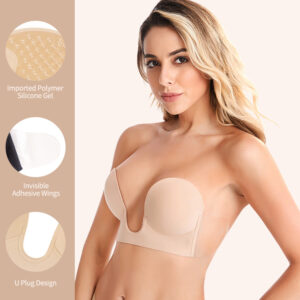 XB093 backless adhesive bra